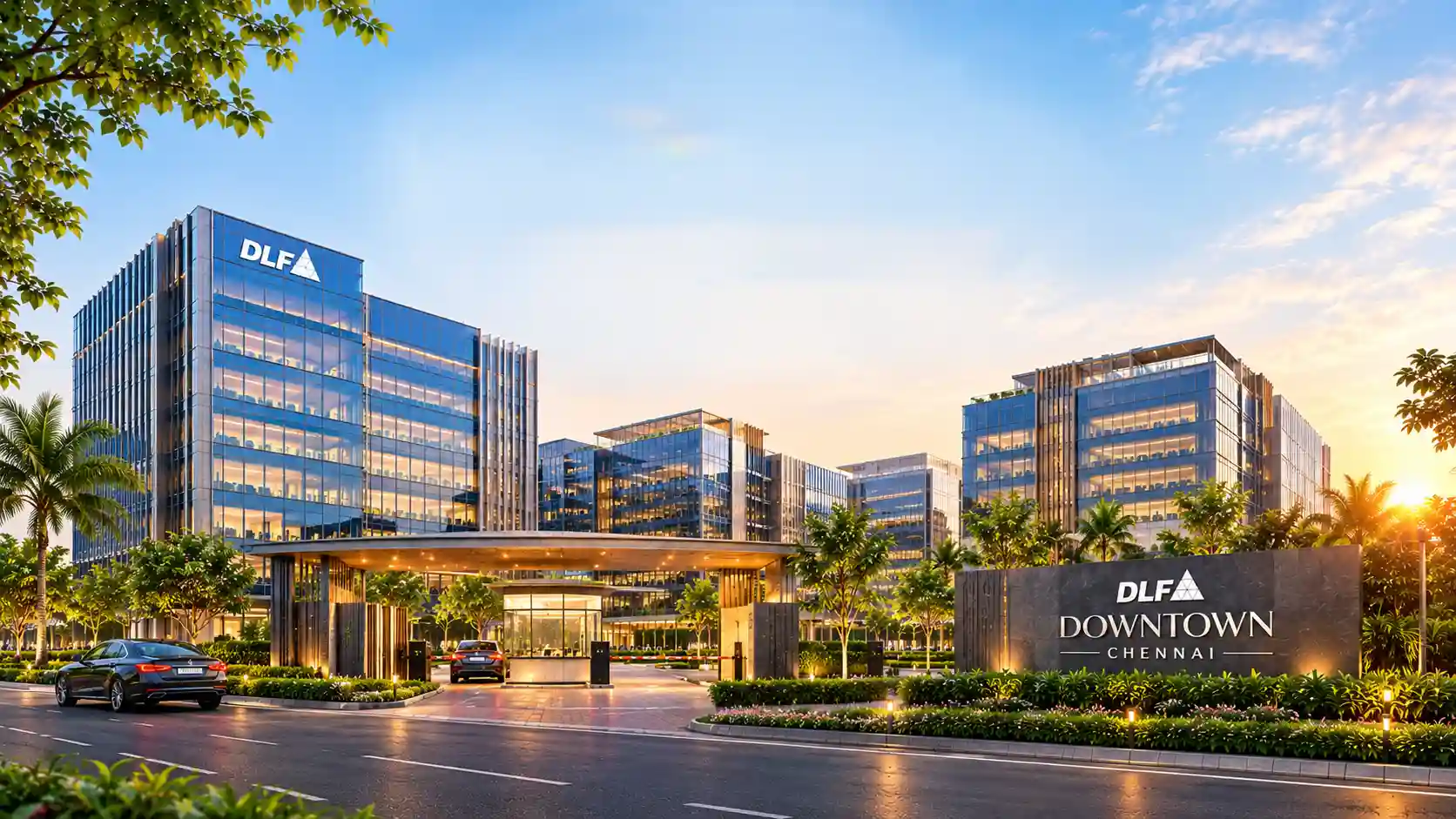 DLF Downtown Chennai - Premium commercial office development in Tharamani