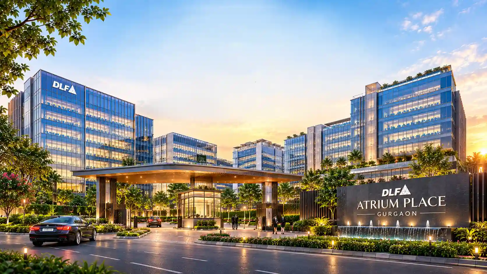DLF Atrium Place Gurgaon - Premium commercial office development in Udyog Vihar