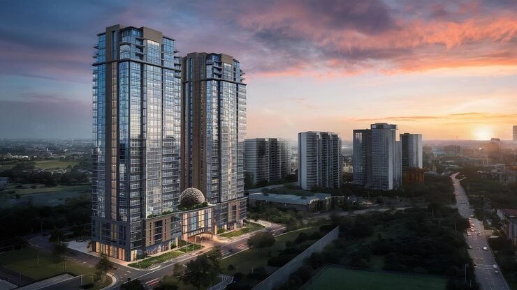 DLF Atrium Place, Phase 5, opposite Cyber City, Gurugram, artist impression