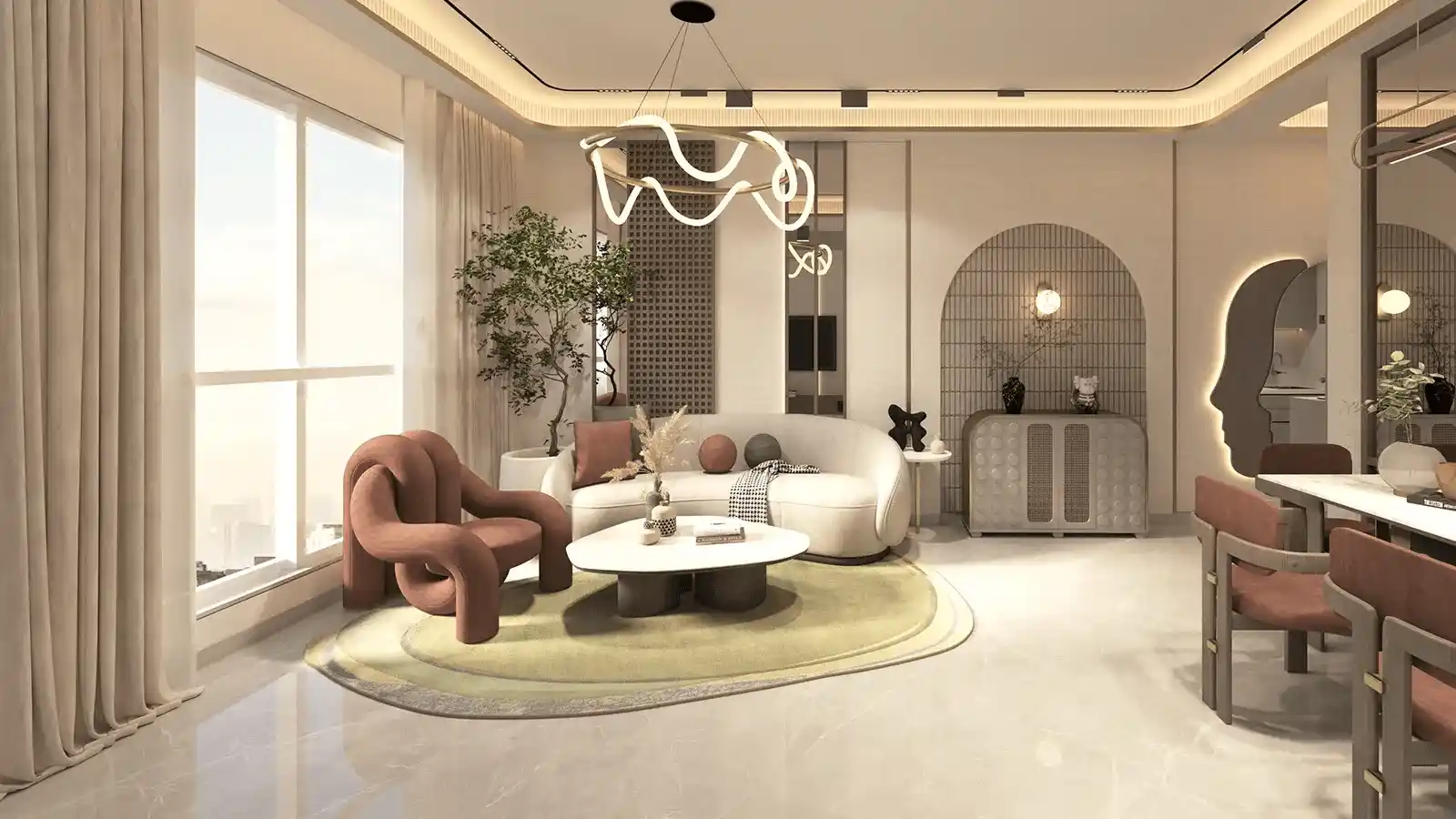 DLF Sector 108 Noida Luxury Living Room